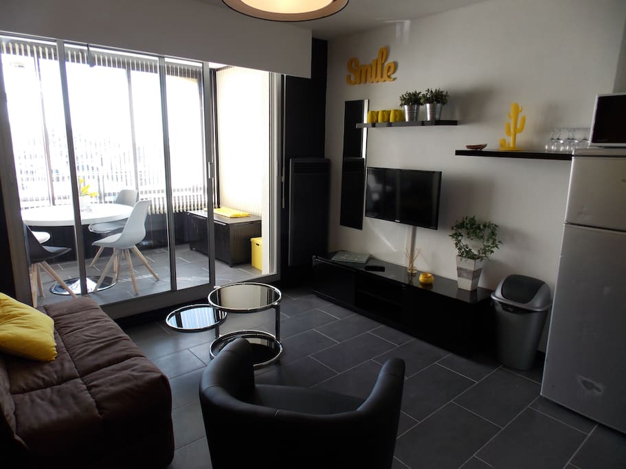 une pièce à vivre prolongée par une loggia