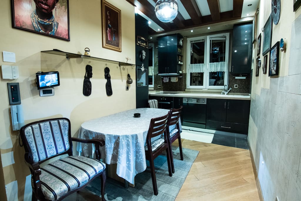 Kitchen with dining room