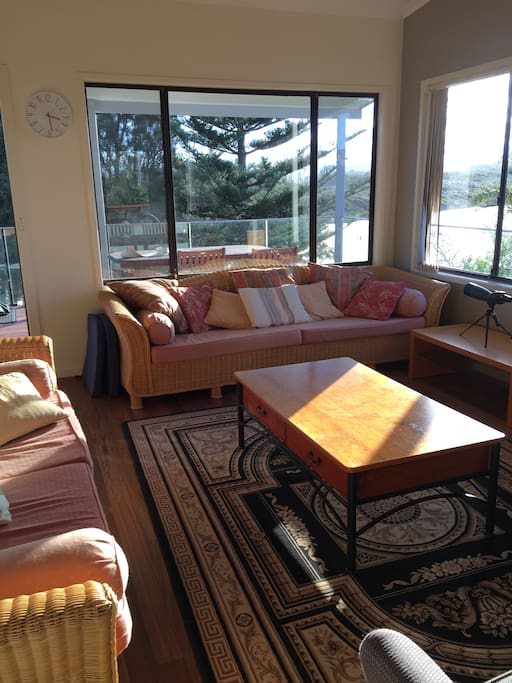 Lounge room with views