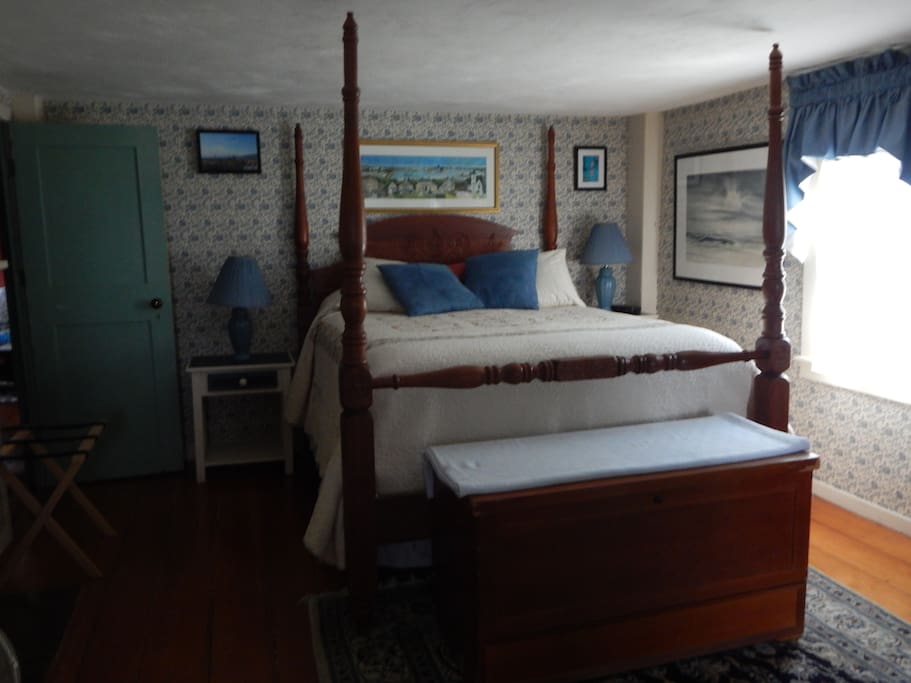 Hand carved queen size bed