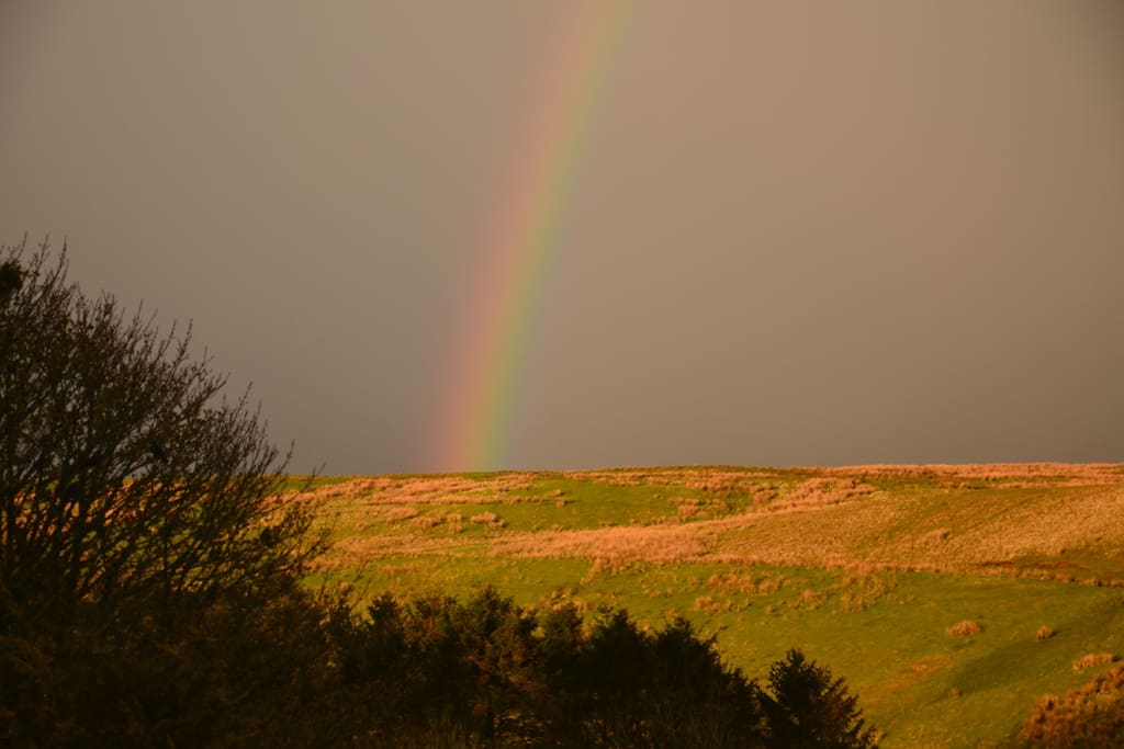View from the bedroom (rainbow not guaranteed!)