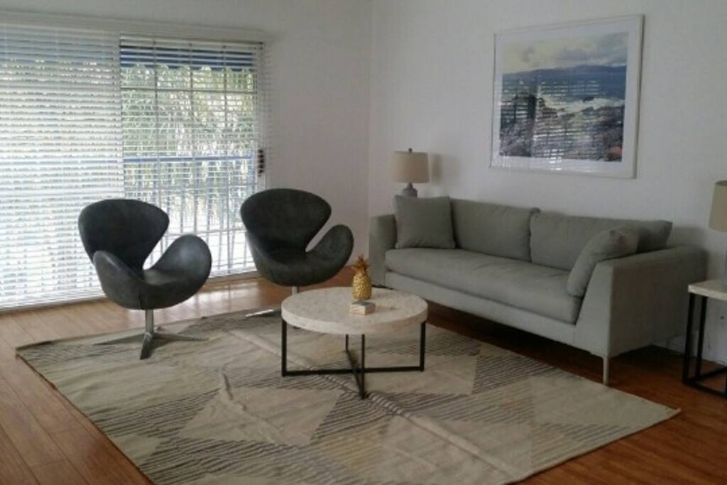 Large living room with plenty of windows