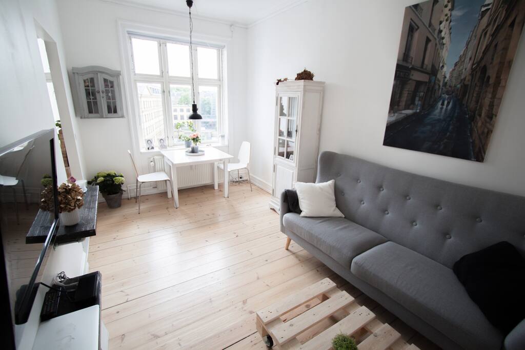 Living room with dining area