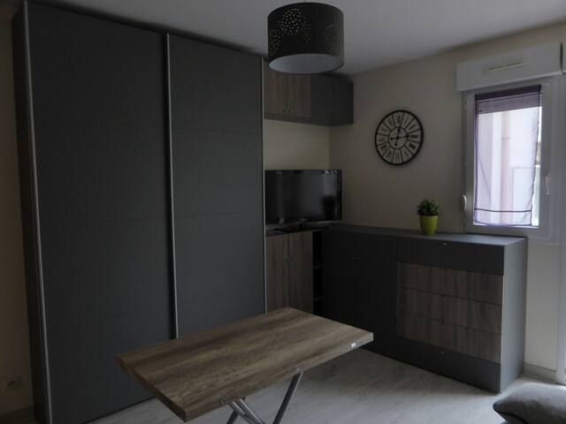 PLEASANT STUDIO with parking TOURS, Station at 50m