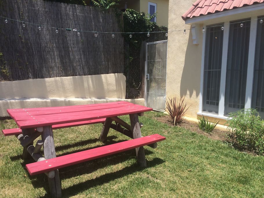 Fun outdoor seating for comfort