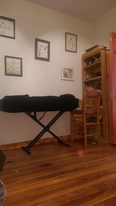 middle room for guests, or stretching