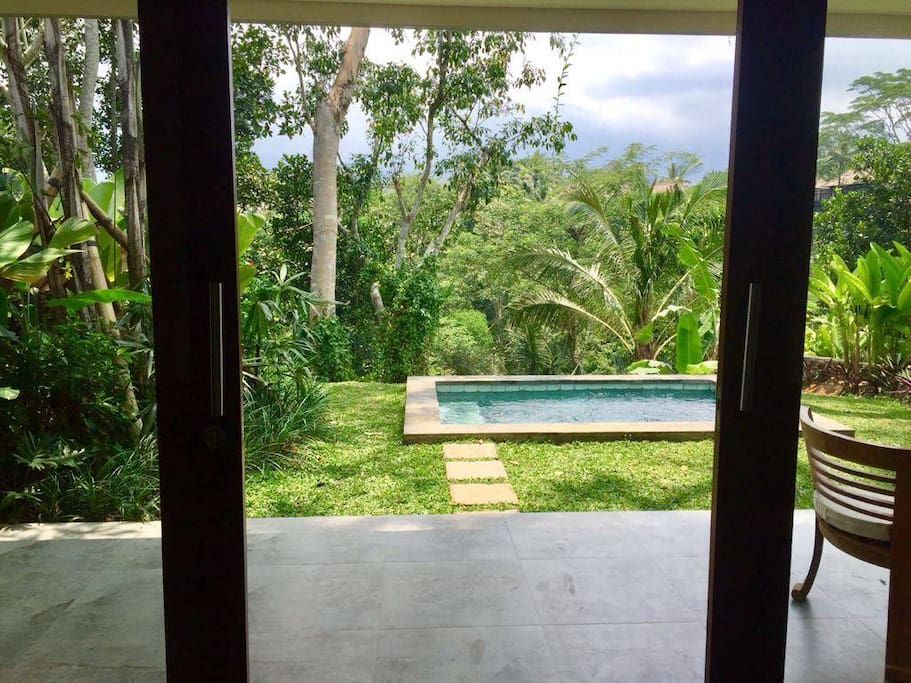 Outlook from inside bedroom