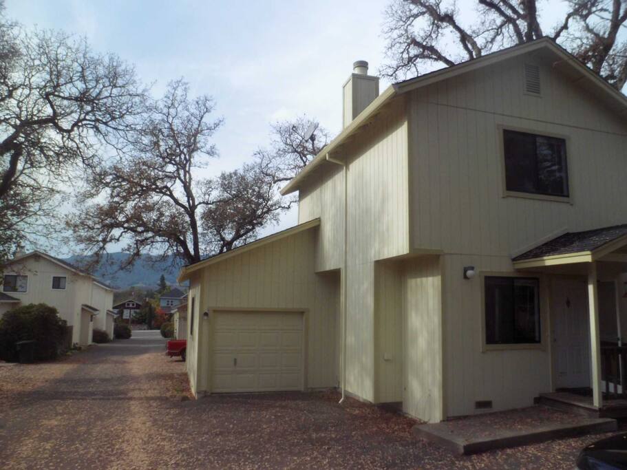 A private home in a private cul-de-sac.