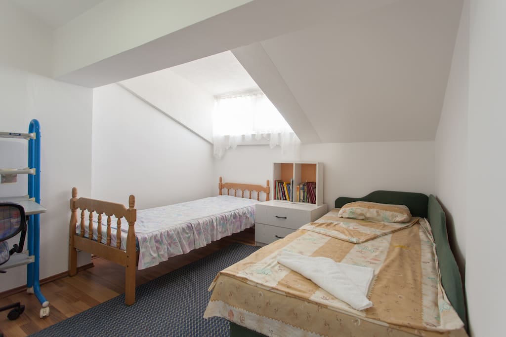 Two single beds bedroom