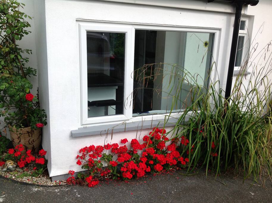 The entrance to accomodation