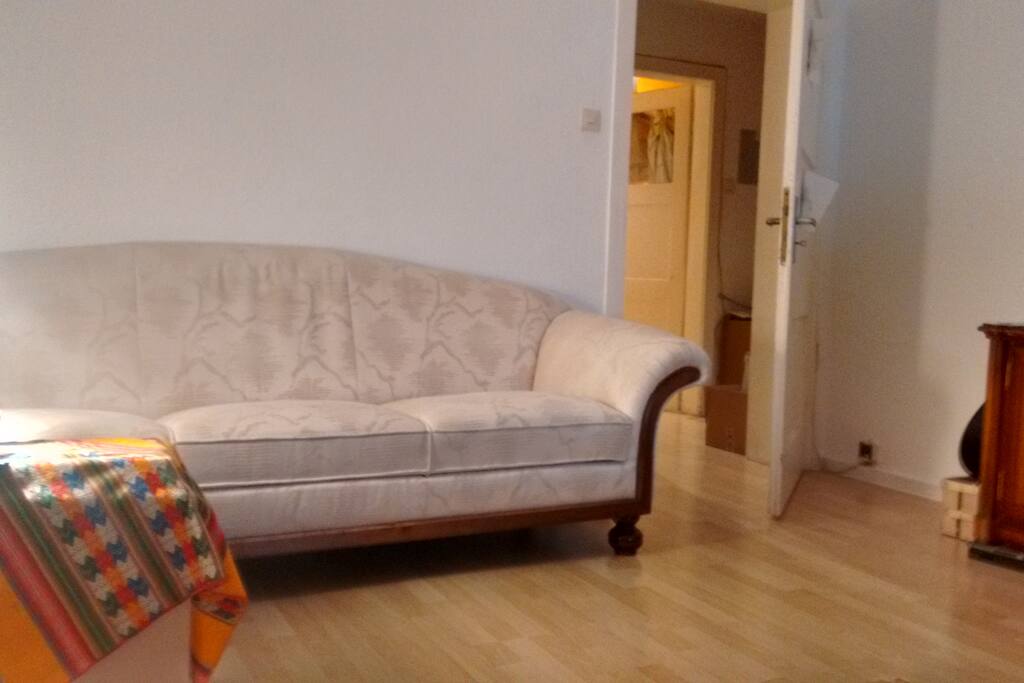 The sofa (the quality of the camera isn't that good ;) )