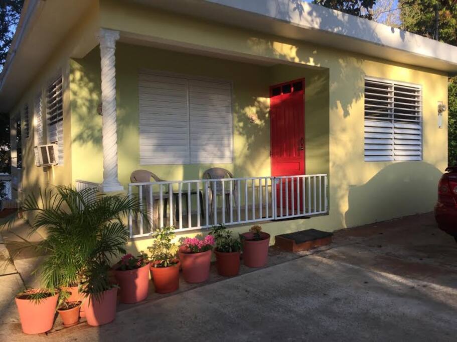 Current Front View of Simple Country Home