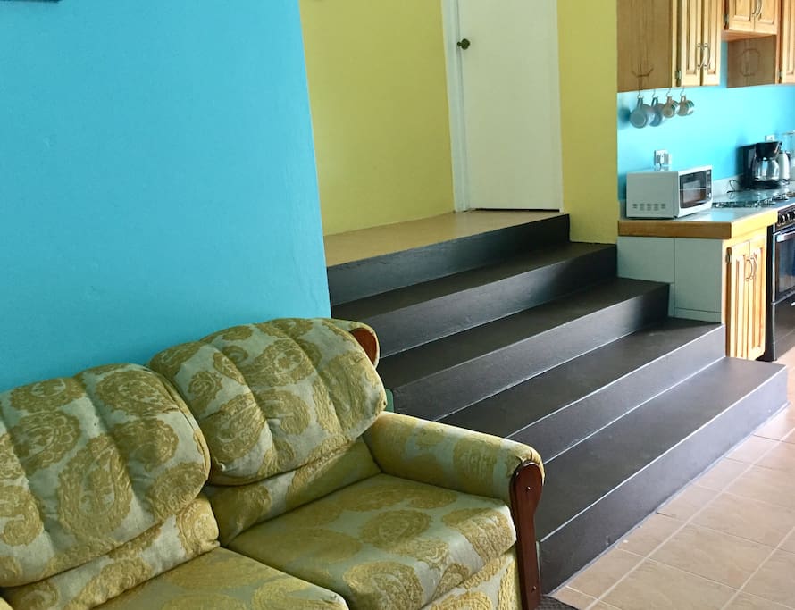 Stairway to bedroom from common area