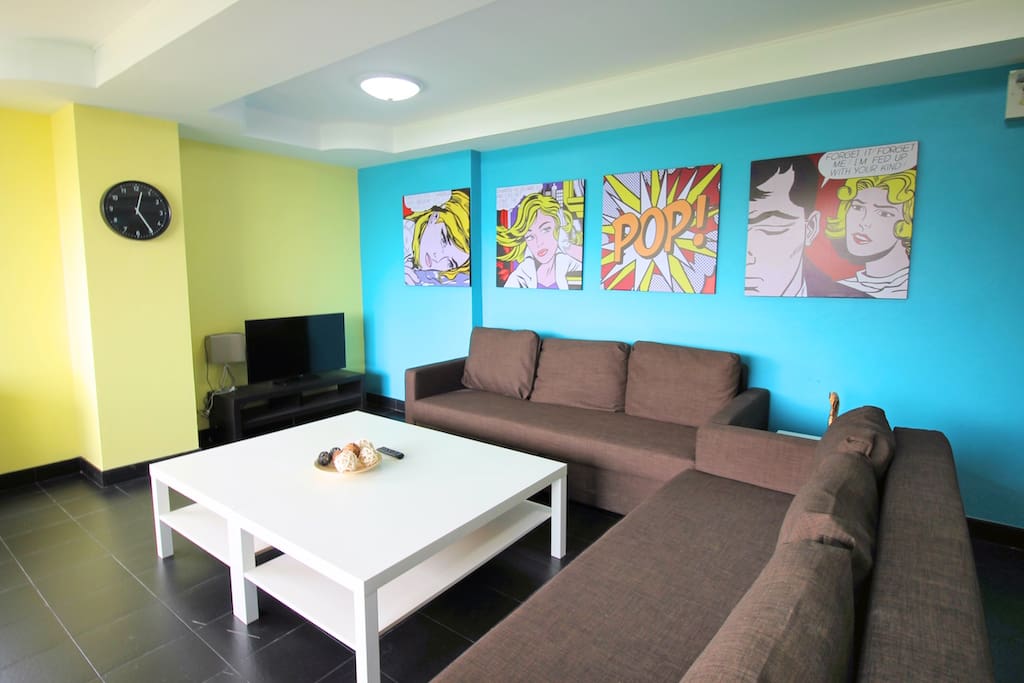 Bright Living room area