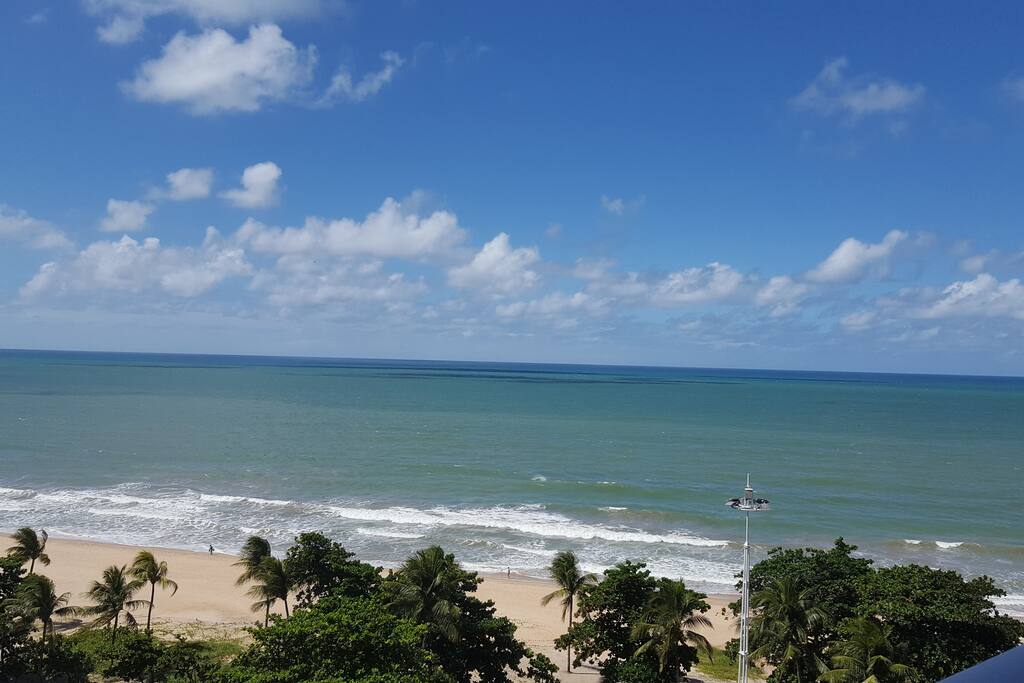 Vista privilegiada do flat da Praia de Boa Viagem.