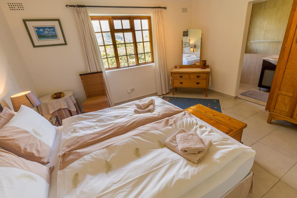 one of the double rooms with mountain view