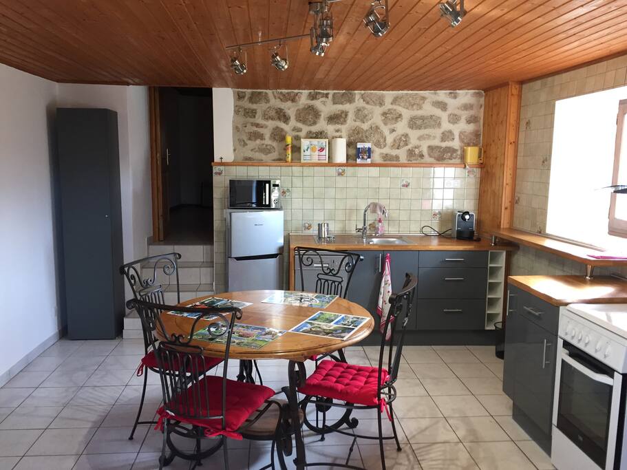 cuisine salon gîte