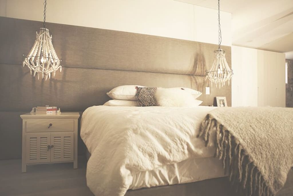 King size bed in master suite