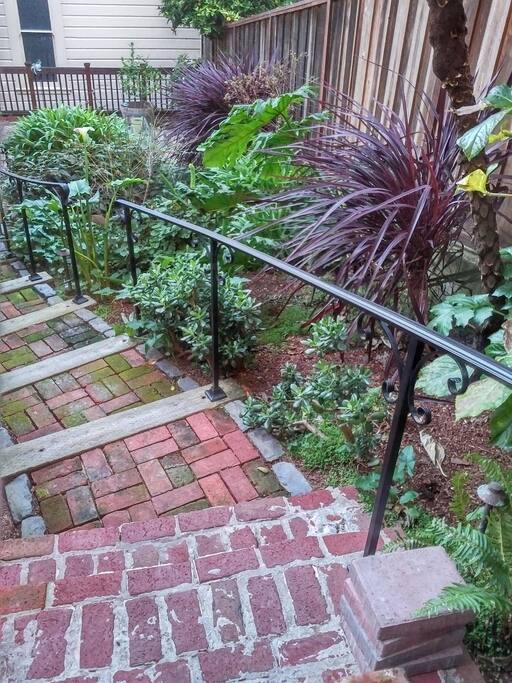 Lovely brick steps down