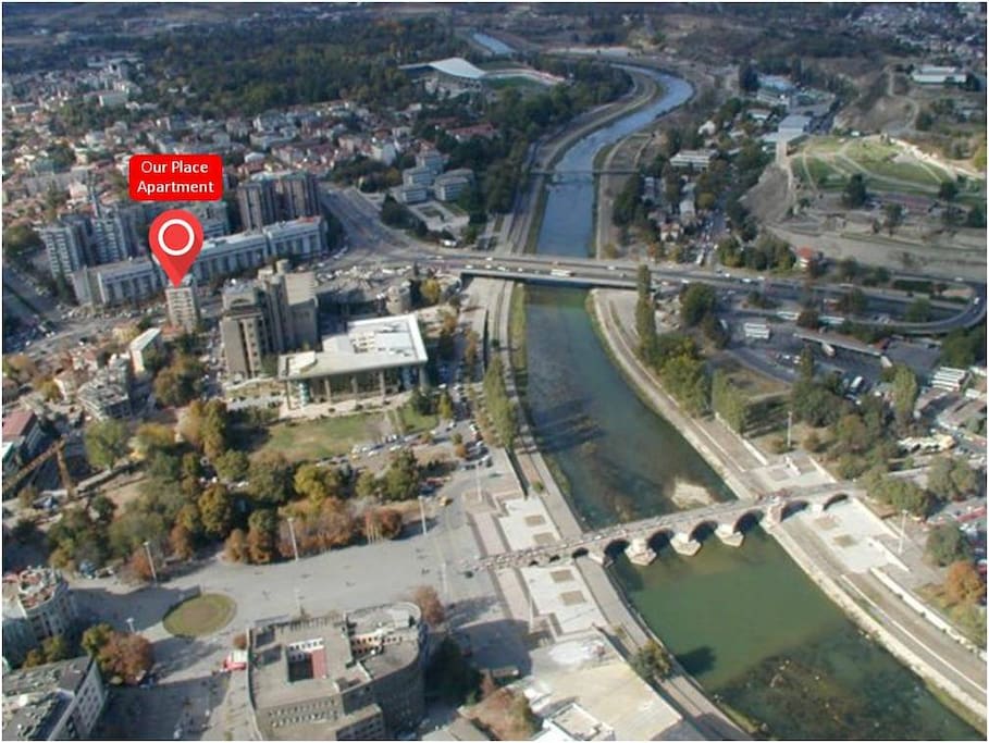 Very central location next to the Main square and Stonebridge in Skopje