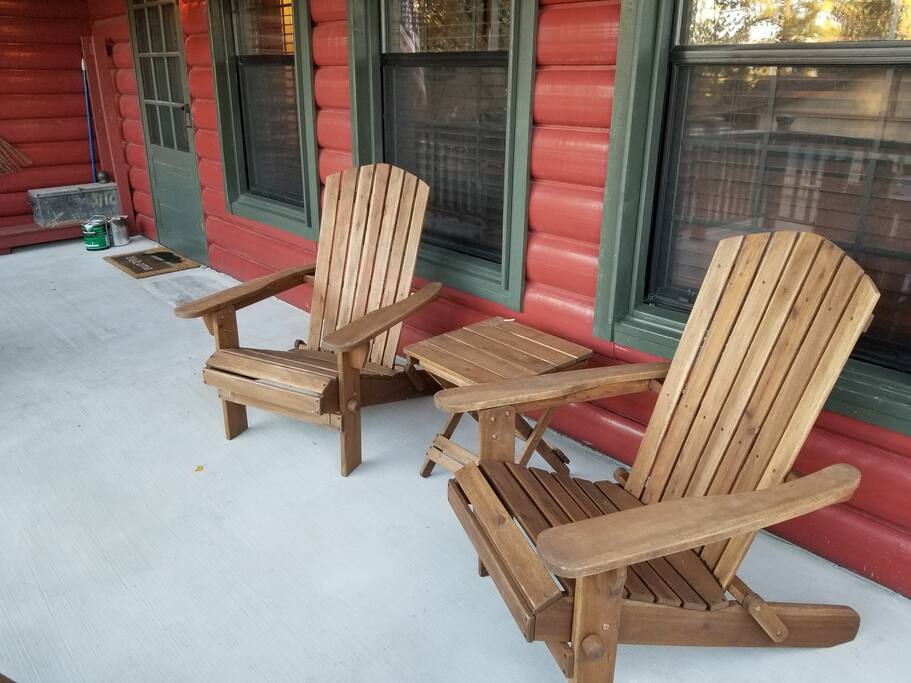 Sit and relax on the front deck