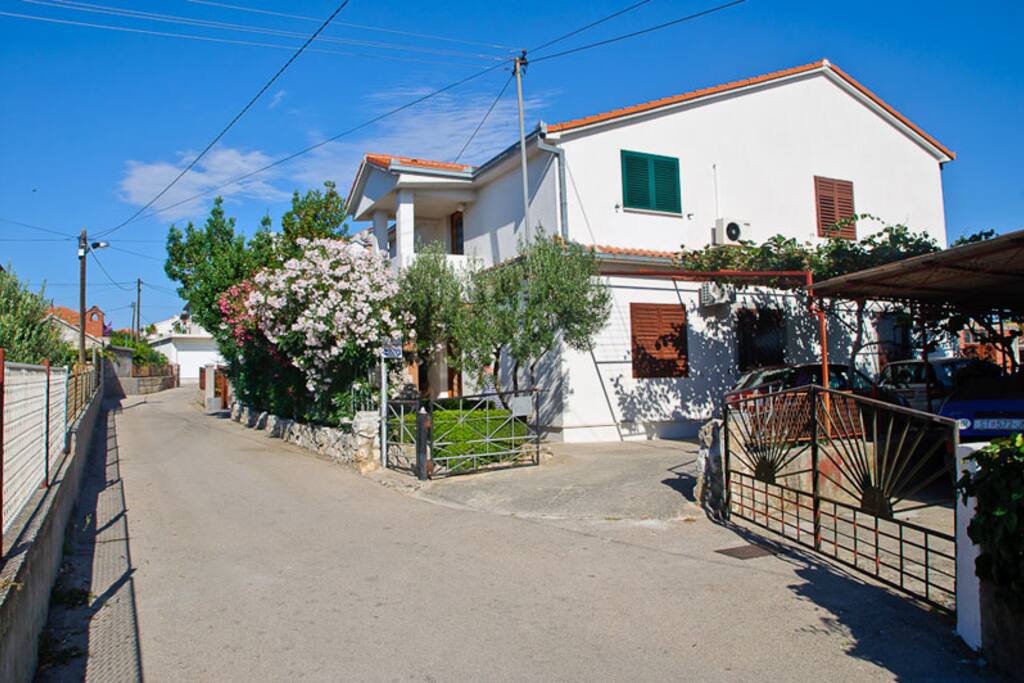 Front of the house and parking