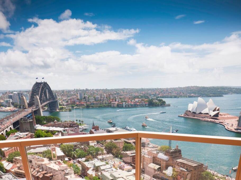 The incredible view from the pool balcony