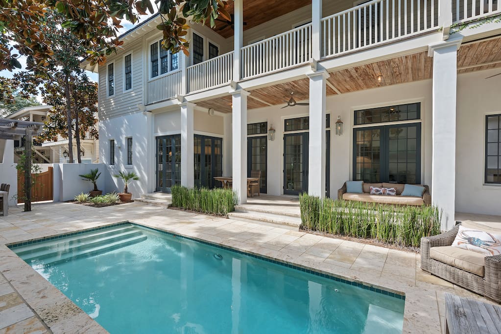 Spend the afternoon around the private heated pool or walk down the boardwalk to the Coquina Pool!