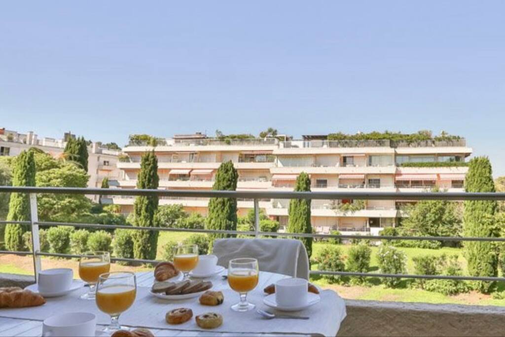 Terrasse vue jardin