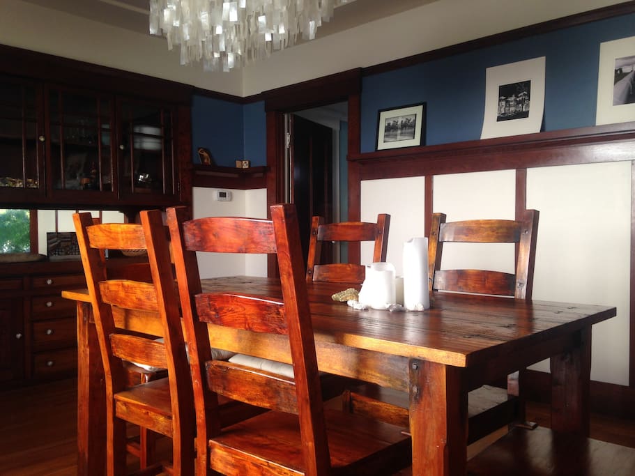 Formal dining room for entertaining friends or family.