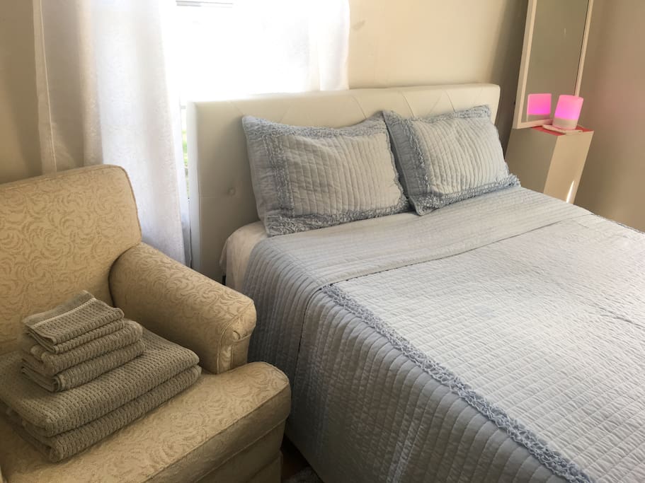 Fresh clean towels on hand