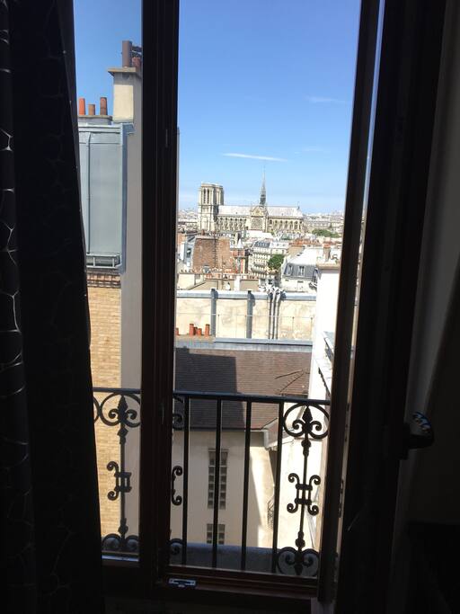 Vue sur la cathédrale Notre Dame de Paris