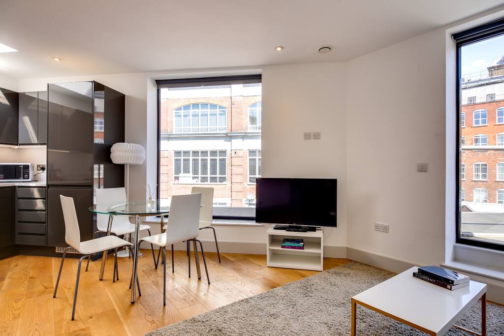 The spacious living-area.