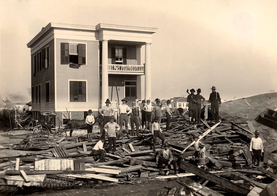 Historic Photo after the 1900 Storm