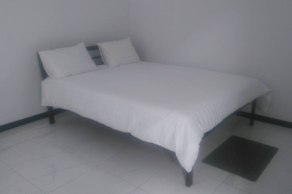 Double beds in each room.