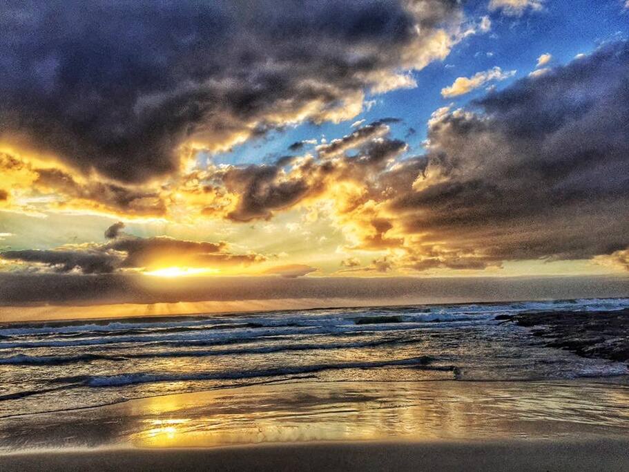 This is the local beach