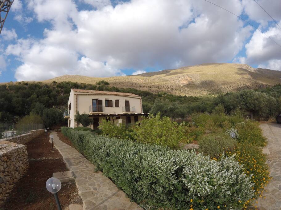 Apartment is at the second floor of a small country-house with a nice garden and a common area.