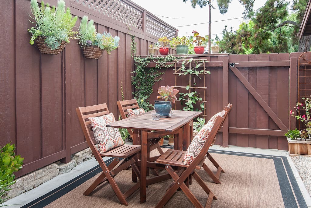 Enjoy breakfast, lunch or dinner on the wonderfully charming patio!