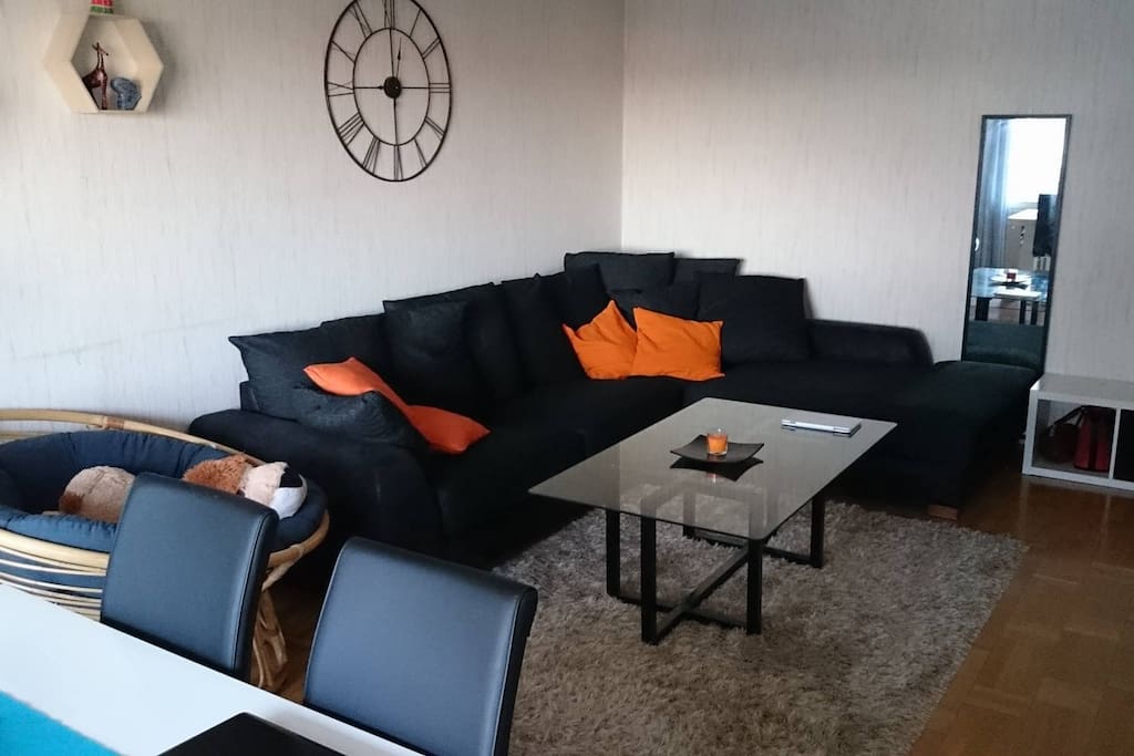 The living room from the balcony