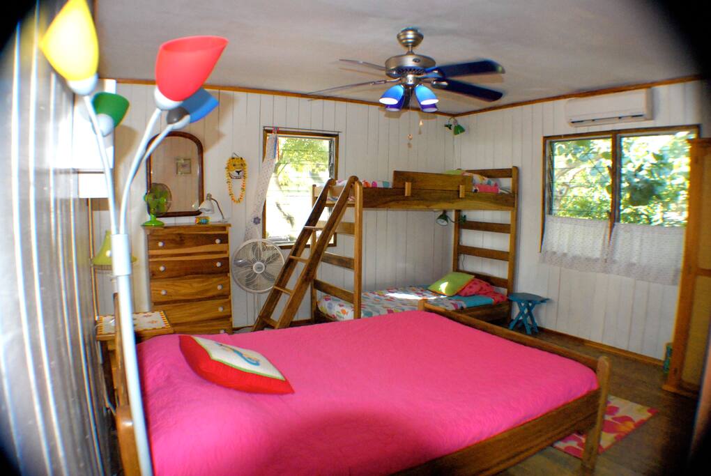 the 'bunk room'= 1Q & 2 single w/ private bathroom