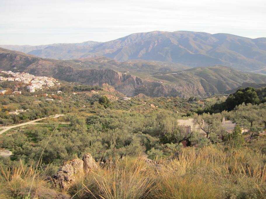 View from the house across to the village of Lanjaron