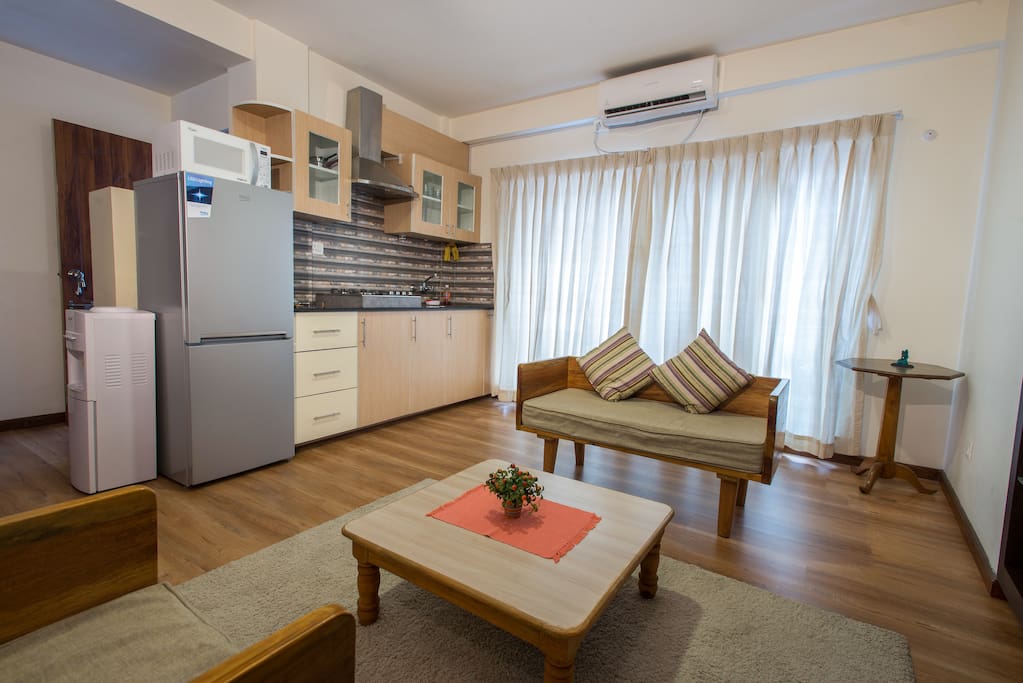 Living room and Kitchenette