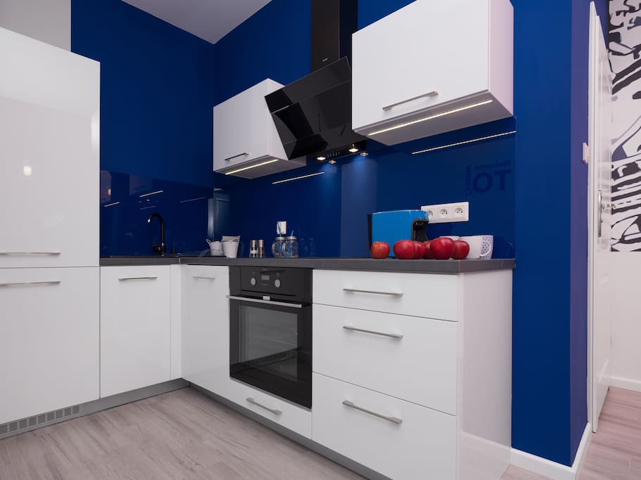Blue kitchen