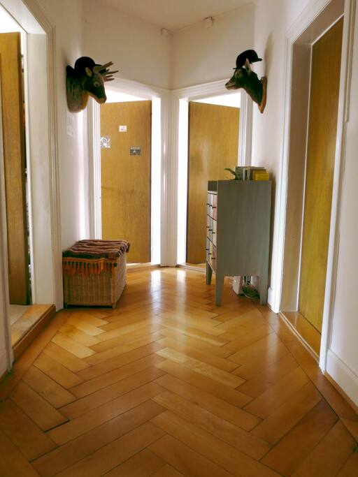 Hallway leading off of rooms