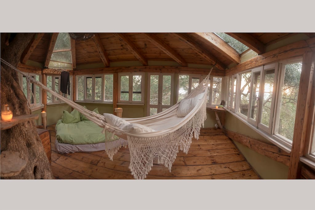 Treehouse Interior-Hammock