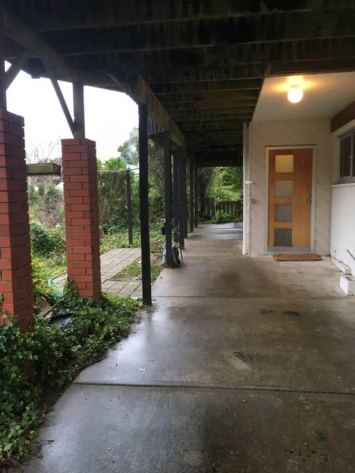 Front door.