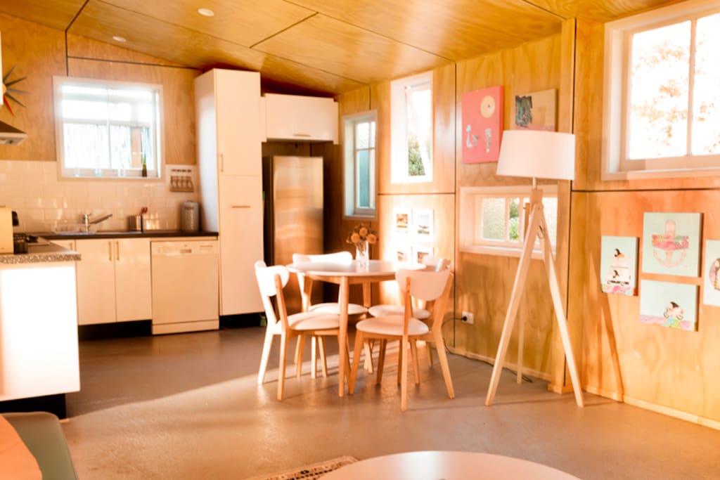Little areas make the space lovely to hang in