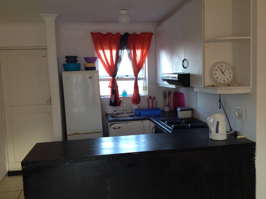 Open plan living space, furnished and fully equipped.