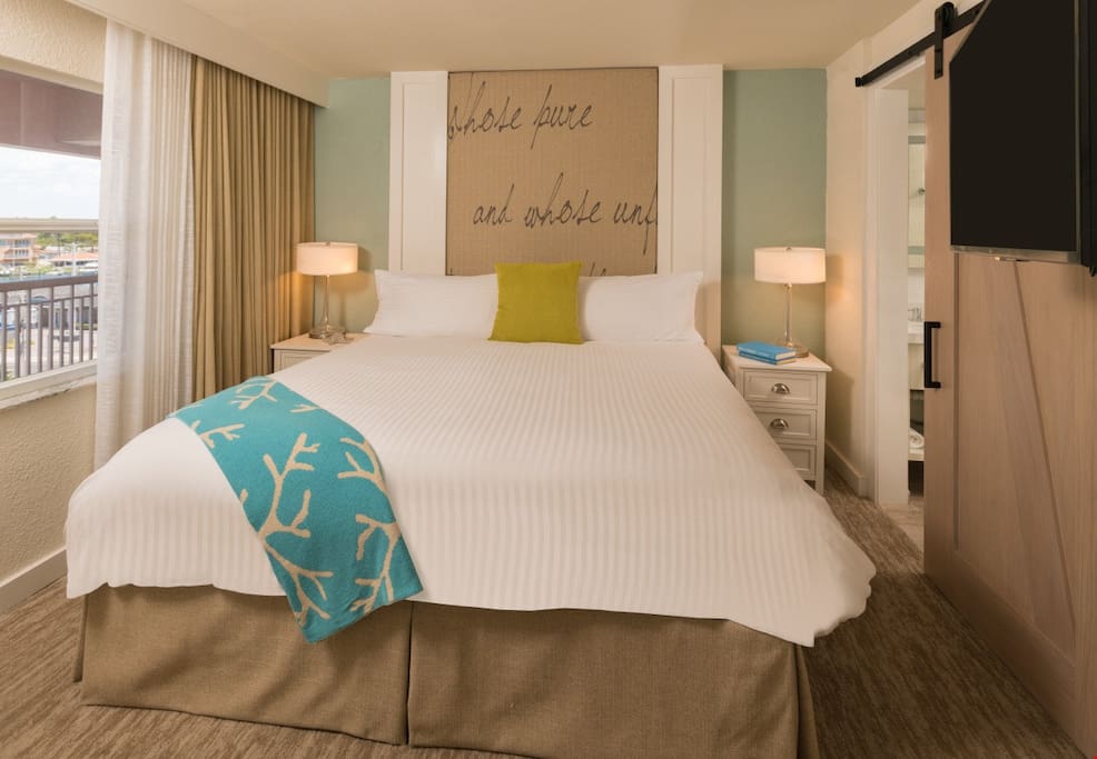 You will love to sink into the luxurious king bed at the end of a fun day.
