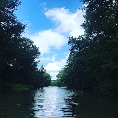 River Cabin with a View (White)